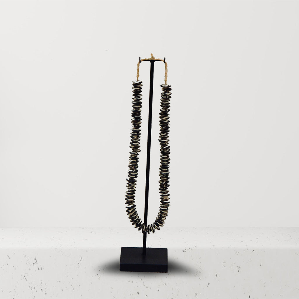 Gray: Large African Bone Beads, handmade in Kenya, 22-25mm Barrel Shap –  Nature Beads
